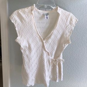 Anthropologie Odille Cream Top